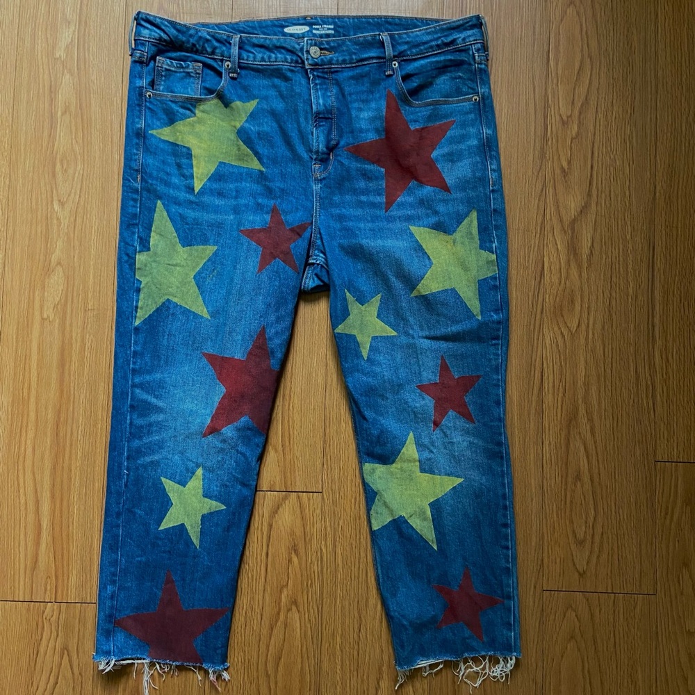 Hand Painted Starry Pants (18) ⭐️